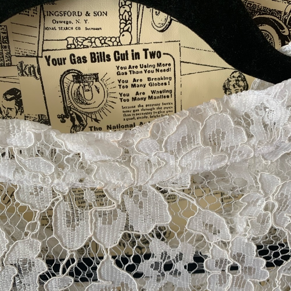 Reformation Tristan top white lace NWT size 2 XS - Picture 5 of 12